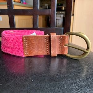 Pink Leather Belt Size L/XL (Kids)